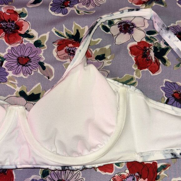 M 8/10 Women’s Bikini Top Two Adjustable Straps Underwire - Picture 8 of 13